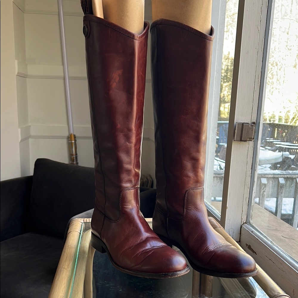 Frye, Melissa Button 2 - Women's Equestrian Style Knee High Boots